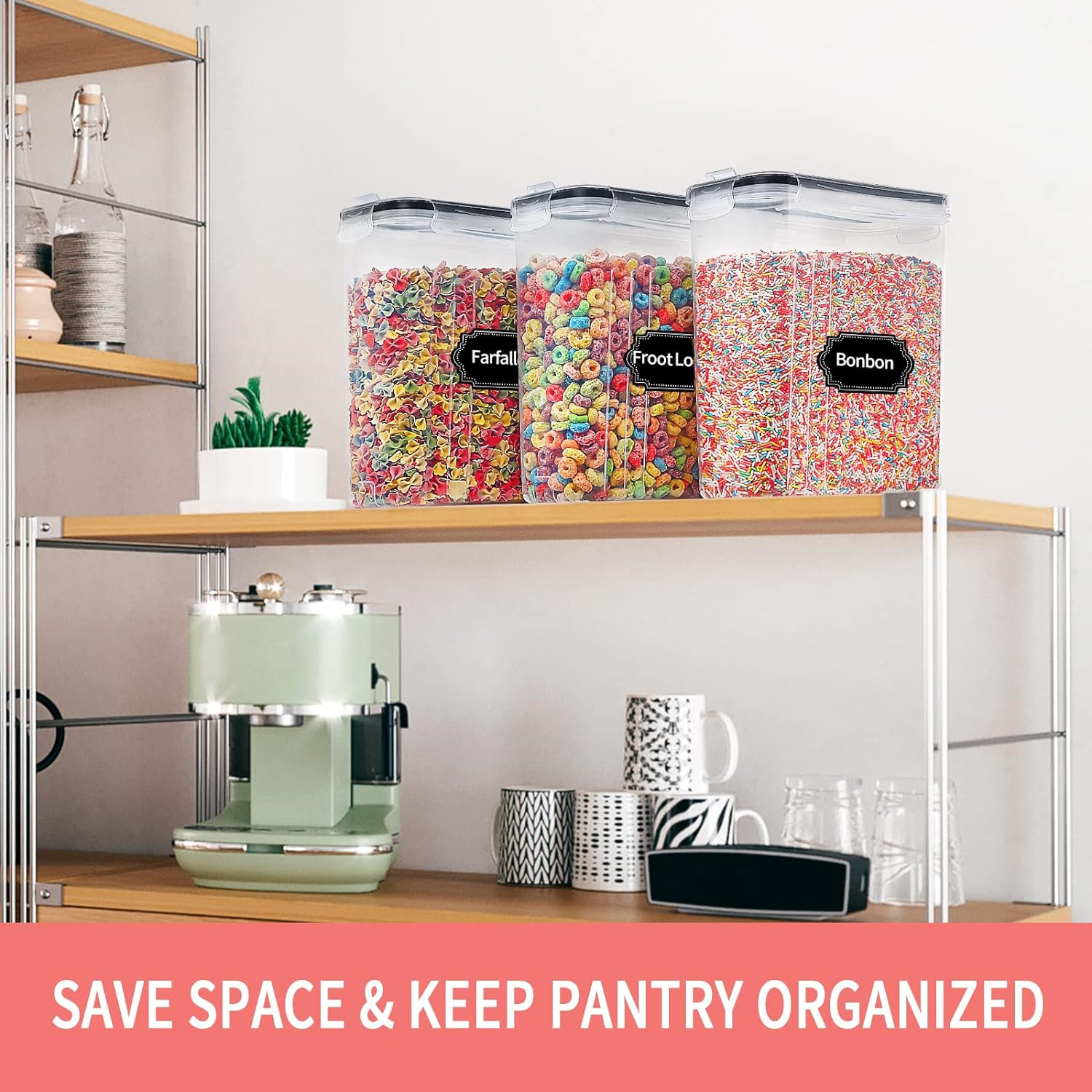 Food Storage Kitchen Container Set - Conteneurs de stockage de céréales de