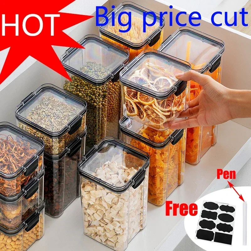 Food Storage Kitchen Container Set - Ensemble de pots scellés de cuisine