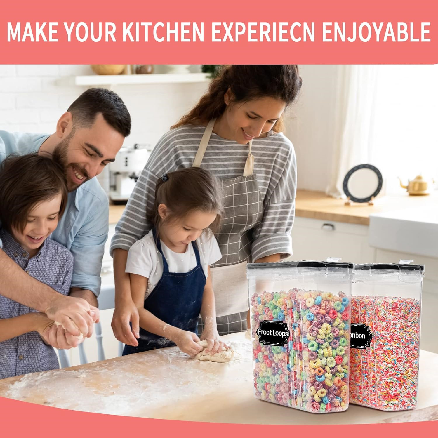 Conteneurs de stockage de céré - Food Storage Kitchen Container Set avis et prix