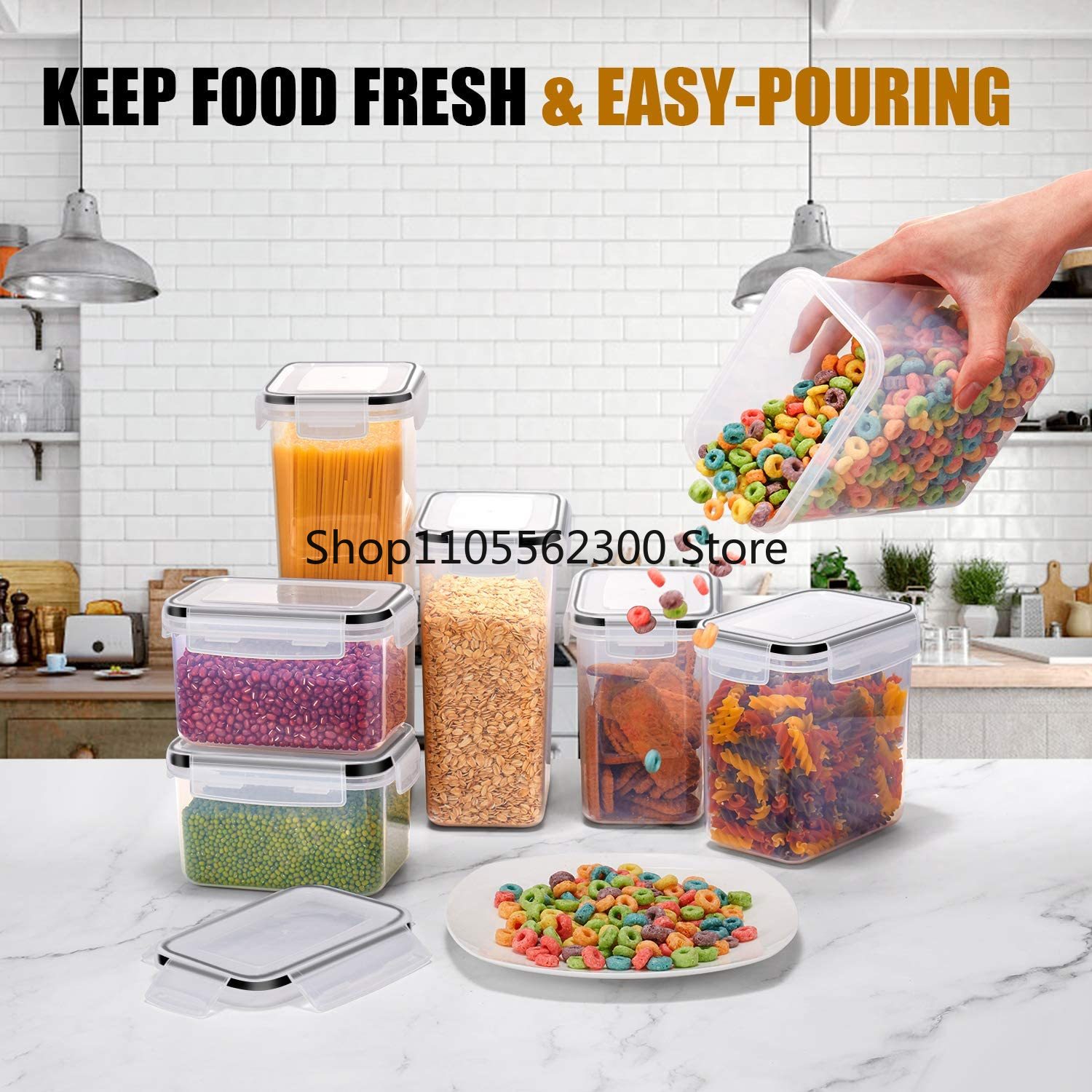 Ensemble de 7 contenants alime - Food Storage Kitchen Container Set avis et prix