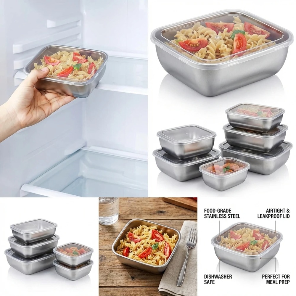 Lot de 6 boîtes de conservatio - Food Storage Kitchen Container Set avis et prix