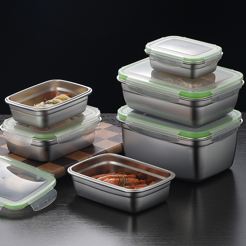 Boîte à déjeuner en acier inox - Food Storage Kitchen Container Set avis et prix